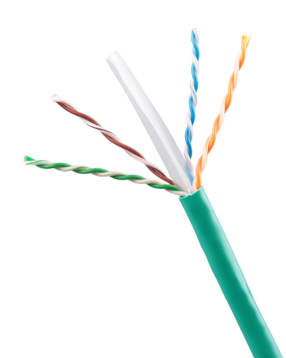 Cat 6 PVC Cable | Green | 1000' Pull Box