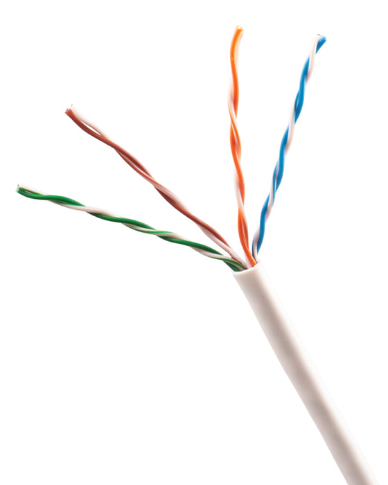 Cat 5e CMR Cable | White | 1000' Pull Box