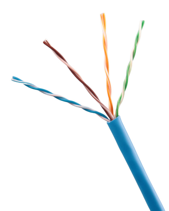 Cat 5e CMP (Plenum) Cable | Blue | 1000' Pull Box