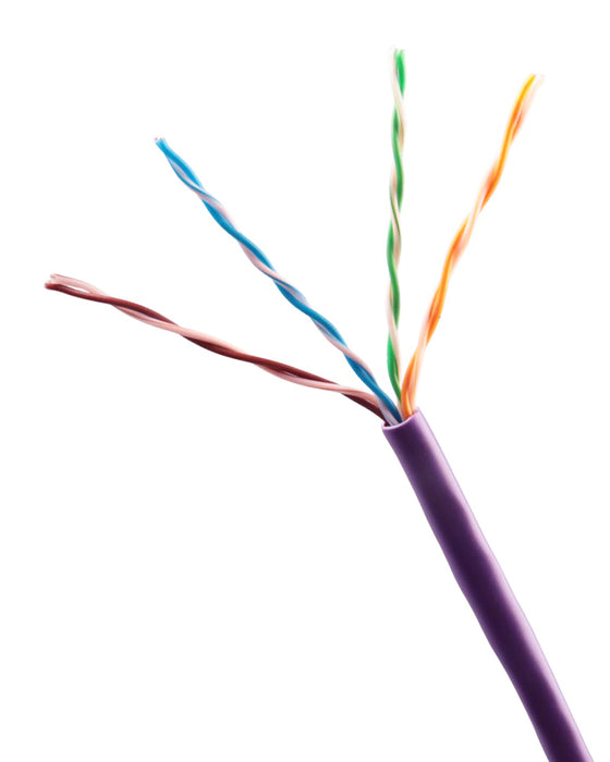 Cat 5e CMR Cable | Purple | 1000' Pull Box