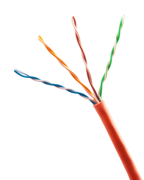 Cat 5E CMR Cable | Orange | 1000' Pull Box