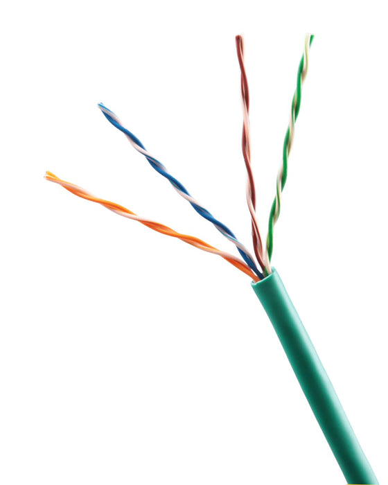 Cat 5e CMP (Plenum) Cable | Green | 1000' Pull Box