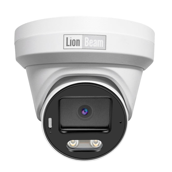 LIONBEAM | Camera | Turret | IP | 8MP | ColorVu | 2.8MM | IR W/audio