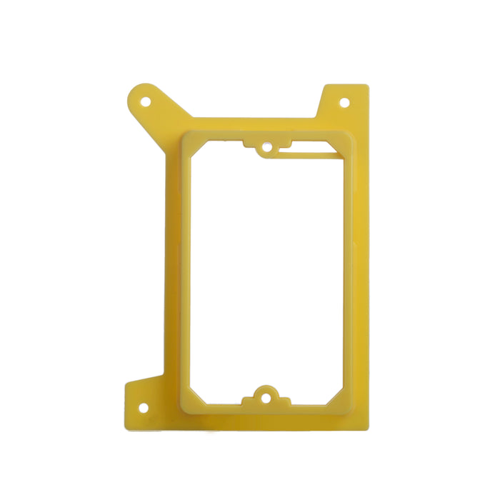 LIONBEAM | Mounting Bracket 1 Gang Yellow For Studs 50 Pack