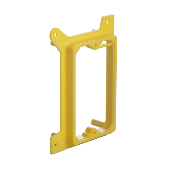 LIONBEAM | Mounting Bracket 1 Gang Yellow For Studs 50 Pack