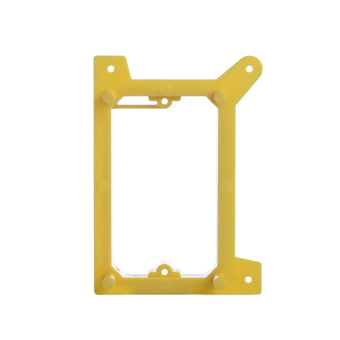 LIONBEAM | Mounting Bracket 1 Gang Yellow For Studs 50 Pack