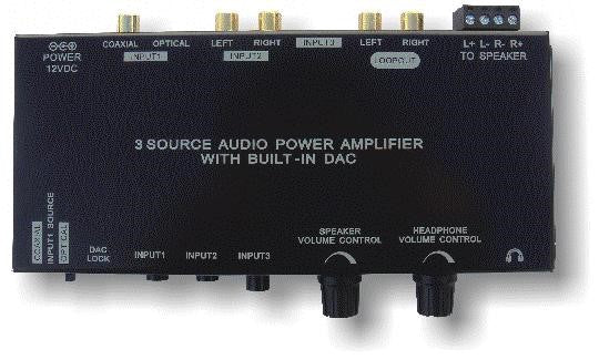 Stereo Amplifier 3-Source 1-Zone