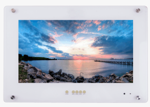 LIONBEAM | Monitor 32" 4K LED White HDMI,VGA,BNC Flush With Remote Control "New Buttons"