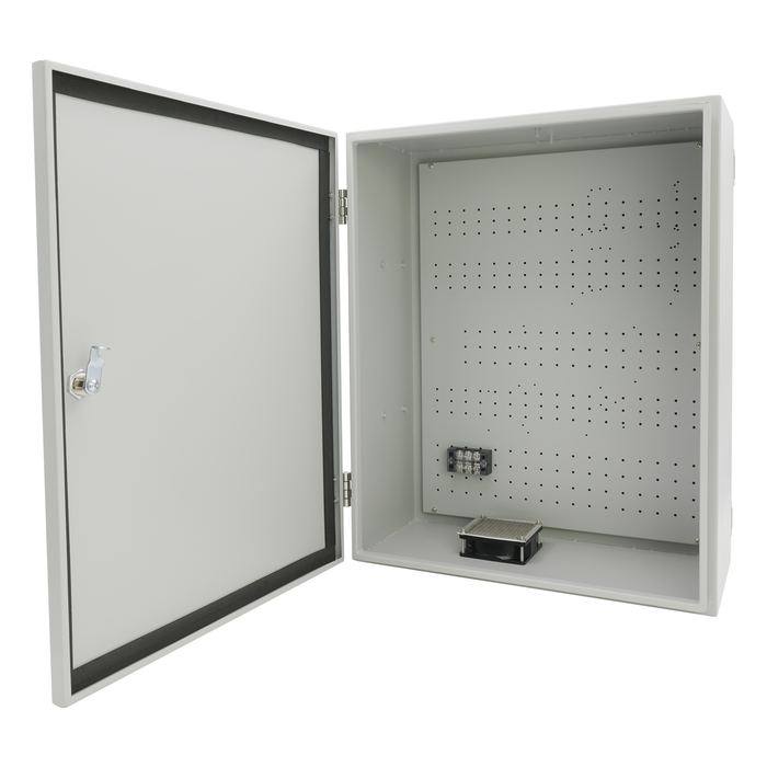 Lionbeam | Metal Enclosure 20"X16"X8 Outdoor with Power and Fan