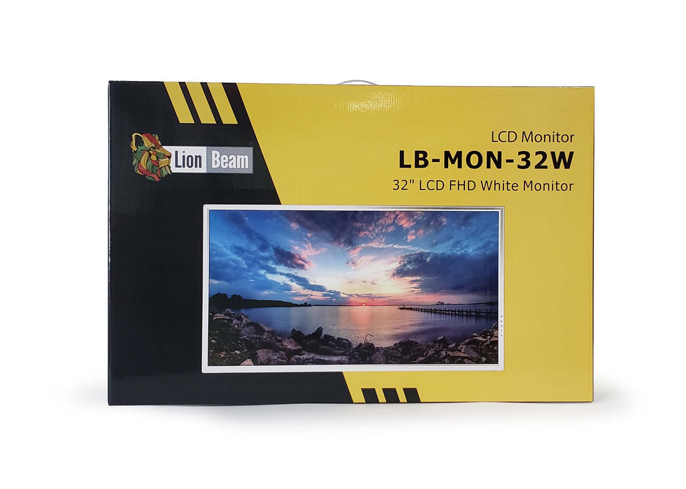 LIONBEAM | Monitor 23.8" LED HDMI,VGA White (No Desk Stand)