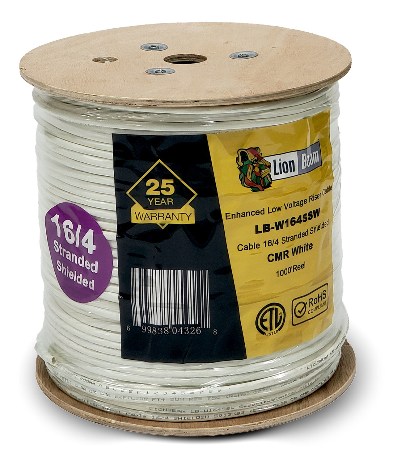 Lionbeam | Cable 16/4 STR OAS CMR | White | Pull Box | 500FT — Lion Beam