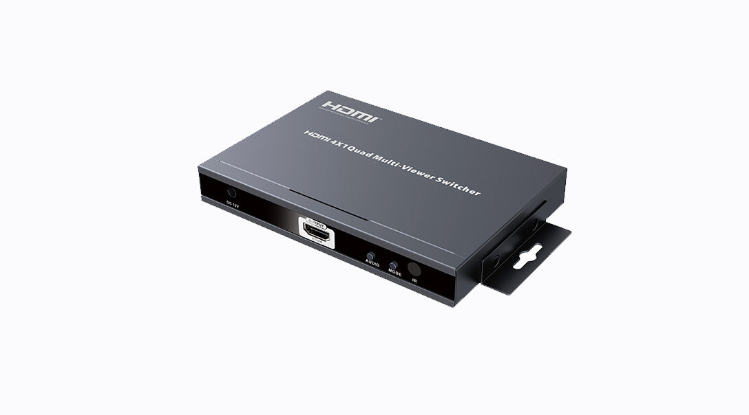 HDMI Quad 4 Inputs X 1 Output Multiviewer Switch