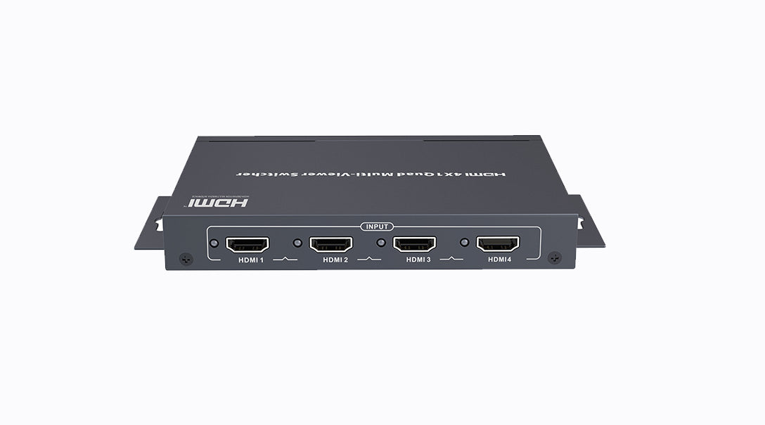 HDMI Quad 4 Inputs X 1 Output Multiviewer Switch