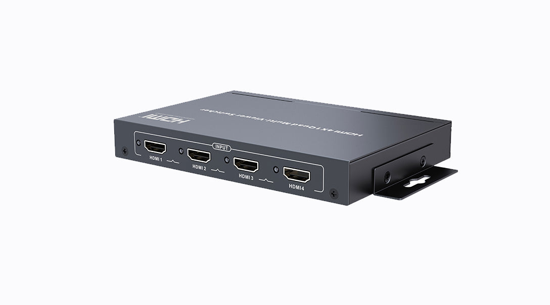 HDMI Quad 4 Inputs X 1 Output Multiviewer Switch