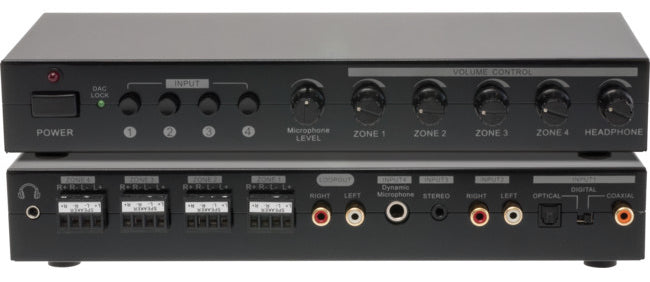 Stereo Amplifier 4-Source 4-Zone