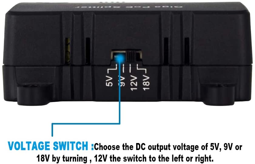 PoE Power Splitter 5/9/12/18V Selectable 25W